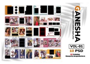 GANESHA Wedding Album Layout Templates Vol-01 (10 PSD) SAS TECHNOLOGY