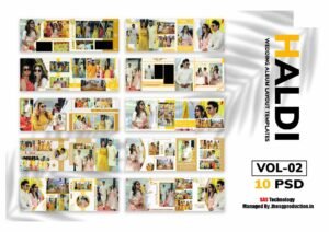 HALDI Wedding Album Layout Templates Vol-02 (10 PSD)