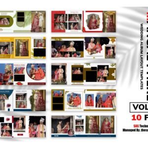 MANGAL PHERE Wedding Album Layout Templates Vol-10 (10 PSD) Download Now